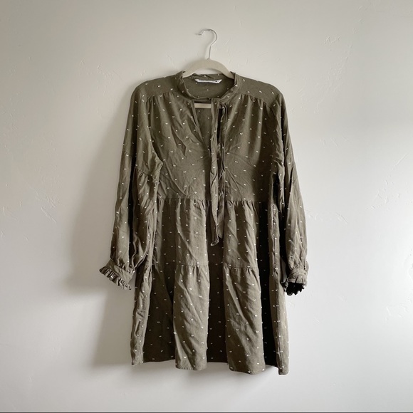 Zara | Dresses | Green And White Zara Dress | Poshmark Zara | Dresses | Green And White Zara Dress | Poshmark